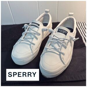 Sperry Women's Crest Vibe Leather Sneakers (Style #STS84423).